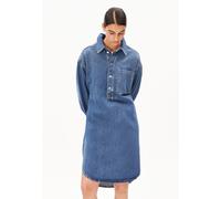 JEANSHEMDKLEID | TENCEL™ Lyocell-Mix - blau (S)