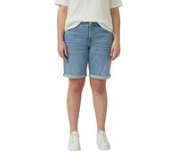 Jeanshotpants S.OLIVER CURVE, Damen, Gr. 50, N-Gr, blau, Obermaterial: 98% Baumwolle, 2% Elasthan, unifarben, normal kniefrei, Jeans, Jeansshorts mit Stretch/Große Größen (49690709-50) blau