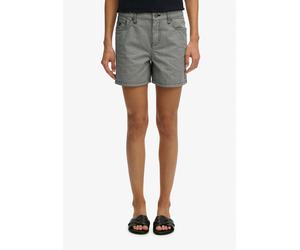 Jeanshotpants SUPERDRY "MID RISE STRIPE SHORT", Damen, Gr. 26, N-Gr, deep navy hickory stripe, Web, Obermaterial: 100% Baumwolle, gestreift, slim fit ca. Mitte Oberschenkel, Jeans (76449461-26) deep n