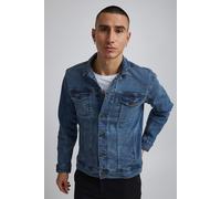 Jeansjacke BLEND "BHNaril", Herren, Gr. XL, denim middle blau, Jeans, 98% Baumwolle, 2% Elasthan, unifarben, slim fit normal, Jacken Jeansjacke, Lässige Jeansjacke mit praktischen Taschen (56313248-XL