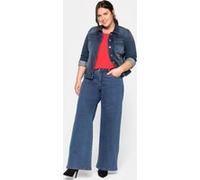 Sheego Jeansjacke in leicht taillierter Form 48 blue denim
