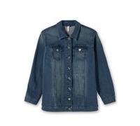 Jeansjacke SHEEGO, Damen, Gr. 48, blau (blau denim), 98% Baumwolle, 2% Elasthan, unifarben, Jacken Jeansjacke (60003462-48) blau denim