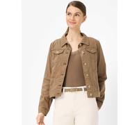 Jeansjacke BRAX "Style MIAMI", Damen, Gr. 38, braun, Denim/Jeans, 91% Baumwolle, 7% Elastomultiester, 2% Elasthan, Jacken Jeansjacke (45137822-38) braun