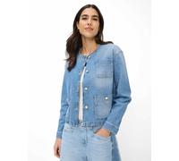Jeansjacke BRAX "Style PARIS", Damen, Gr. 40, hellblau, Denim/Jeans, 99% Baumwolle, 1% Elasthan, Rundhals, Jacken Jeansjacke (69061023-40) hellblau