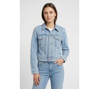Jeansjacke CALVIN KLEIN JEANS "CLASSIC TRUCKER COASTAL LIGHT", Damen, Gr. XL (44), coastal light, Denim/Jeans, Obermaterial: 67% Baumwolle, 32% Polyester, 1% Elasthan, unifarben, klassisch normal, Run