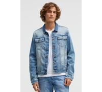 Jeansjacke CAMP DAVID, Herren, Gr. XXL, vintage blau, Jeans, Material: 72% Baumwolle, 26% Polyester, 2% Elasthan, regular fit normal, eingesetzt 1-Knopf-Manschette, Jacken Jeansjacke, mit Brusttaschen