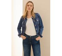 CECIL Damen B212453 Jeansjacke, mid Blue wash, XL
