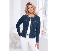 Jeansjacke CLASSIC BASICS, Damen, Gr. 52, blau (blau, stone, washed), 81% Baumwolle, 17% Polyester, 2% Elasthan, unifarben, Jacken Jeansjacke (30107451-52) blau, stone, washed