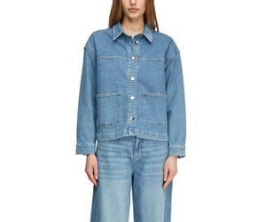 Jeansjacke COMMA, Damen, Gr. 40, blau, Denim/Jeans, Obermaterial: 99% Baumwolle, 1% Elasthan, unifarben, regular fit normal, Manschette, Jacken Jeansjacke, mit Taschen (71226224-40) blau