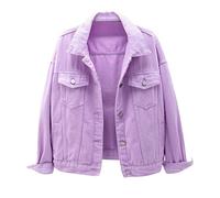 Jeansjacke Damen Oversize Schwarz: Jacke Damen Übergangsjacke Große Größen 48 50 Motorradjacke Kurz Elegant Stretchy Langarm Sommerjacke Jacke Mit Tasche Jean Denim Jacken Mantel Frühling Jeansjacken
