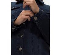 sheego Jeansjacke in längerer, taillierter Form, blau, 52 dark blue Denim