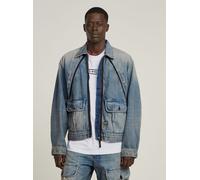 Jeansjacke G-STAR "Coach Zip Jacke", Herren, Gr. XS, blau (vintage pioneer), Obermaterial: 75% Baumwolle, 25% Baumwolle, Jacken Jeansjacke (93495665-XS) vintage pioneer