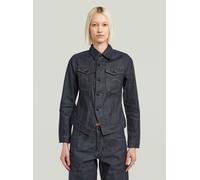 Jeansjacke G-STAR "Pitched Hem Slim Selvedge Jacke", Damen, Gr. XXL, raw denim, Obermaterial: 100% Baumwolle, Jacken Jeansjacke (18695946-XXL) raw denim