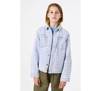 Jeansjacke GARCIA, Mädchen, Gr. 128 (134), blau (light used), Denim/Jeans, Obermaterial: 100% Baumwolle, Strukturmuster, regular fit taillenbedeckt, ohne Ausschnitt, Manschette, Jacken Jeansjacke, mit