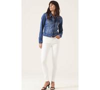 Jeansjacke GARCIA "Sofia", Damen, Gr. XS, blau (medium dot), Denim/Jeans, Obermaterial: 83% Baumwolle, 15% Polyester, 2% Elasthan, Jacken Jeansjacke, mit Stretch (75295225-XS)