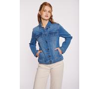 Jeansjacke HAILY’S "LS C DJK Ma44cy", Damen, Gr. XL, blau, Denim/Jeans, Obermaterial: 77% Baumwolle, 21% Polyester, 2% Elasthan, Abriebeffekte, regular fit normal, Jacken Jeansjacke (85321950-XL) blau