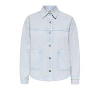 Jeansjacke JDY "JDYNOMA L/S SHACKET PNT DIA", Damen, Gr. XL, cashmere blau, Denim/Jeans, Obermaterial: 100% Baumwolle, unifarben, normal, 1-Knopf-Manschette, Jacken Jeansjacke, Baumwolle, Denim Style 