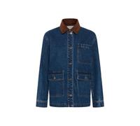 Jeansjacke KAFFE "Damen Jeansjacke KAgordie", Damen, Gr. 42, blau (dunkelblau denim), Obermaterial: 100% Baumwolle CO., Jacken Jeansjacke (45923567-42) dunkelblau denim