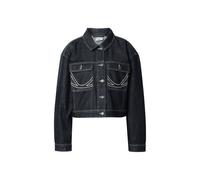 Jeansjacke KARL KANI "Karl Kani Kani Rinsed Cropped Denim Jacket", Damen, Gr. M, rinsed denim, 100% Baumwolle, unifarben, normal, amerikanischer Ausschnitt, Jacken Jeansjacke (75288312-M) rinsed denim
