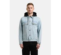 Jeansjacke KHUJO "Jokin", Herren, Gr. L (52), blau (hellblau), Obermaterial: 100% Baumwolle. Obermaterial 2: 60% Baumwolle, 40% Polyester, gerade hüftbedeckend, hoch geschlossener Ausschnitt, Ärmel mi