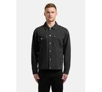 Jeansjacke KHUJO "Ronny", Herren, Gr. S (48), schwarz, Denim/Jeans, Obermaterial: 100% Baumwolle, gerade hüftbedeckend, verstellbar,Ärmel mit Ärmelschlitz abgesteppte Kante mit Knöpfen,verstellbar, Ja