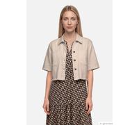 Jackenblazer BETTY BARCLAY "Damen mit Kragen", Damen, Gr. 48, grau, Obermaterial: 71% Baumwolle, 26% Polyester, 3% Elasthan, oversize kurz, Blazer (42404431-48) grau