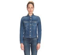 Jeansjacke LE TEMPS DES CERISES, Damen, Gr. S, blau (jeansblau), 100% Baumwolle, unifarben, normal, Jacken Jeansjacke, in klassischem Design (46633628-S) jeansblau