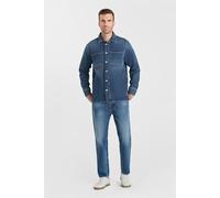 Jeansjacke LE TEMPS DES CERISES "HISA", Herren, Gr. XL, blau, 100% Baumwolle, unifarben, Jacken Jeansjacke, im klassischen Design (56288042-XL) blau