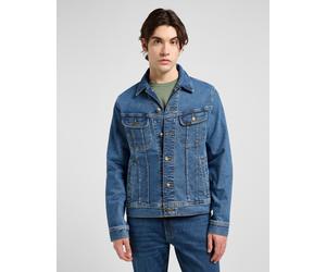 Jeansjacke LEE "RIDER_JACKET", Herren, Gr. L, belmont, Denim/Jeans, Obermaterial: 99% Baumwolle, 1% Elasthan, normal hüftlang, angesetztes Bündchen, Jacken Jeansjacke, mit seitlichen Eingrifftaschen (