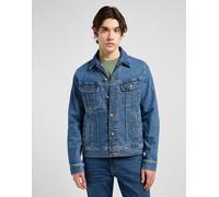Jeansjacke LEE "RIDER_JACKET", Herren, Gr. XXL, belmont, Denim/Jeans, Obermaterial: 99% Baumwolle, 1% Elasthan, normal hüftlang, angesetztes Bündchen, Jacken Jeansjacke, mit seitlichen Eingrifftaschen
