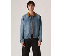Jeansjacke LEVI'S "CASTRO FULL ZIP", Herren, Gr. L, light it up t, Denim/Jeans, Obermaterial: 100% Baumwolle, unifarben, regular fit normal, Manschette, Jacken Jeansjacke, mit Taschen (30711061-L) lig