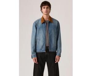 Jeansjacke LEVI'S "CASTRO FULL ZIP", Herren, Gr. XXL, light it up t, Denim/Jeans, Obermaterial: 100% Baumwolle, unifarben, regular fit normal, Manschette, Jacken Jeansjacke, mit Taschen (30711061-XXL)