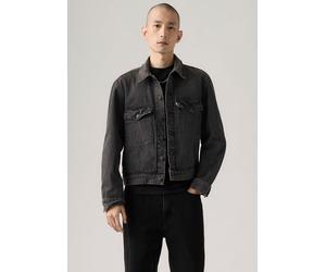 Jeansjacke LEVI'S "EMBARCADERO STATION", Herren, Gr. XL, mothership trucker, Denim/Jeans, Obermaterial: 100% Baumwolle, bequem hüftlang, 1-Knopf-Manschette, Jacken Jeansjacke, mit kontrastfarbenen Ste