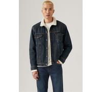 Jeansjacke LEVI'S, Herren, Gr. L, blau (night shadows sherpa), Jeans, Obermaterial: 100% Baumwolle, relaxed fit normal, Manschette, Jacken Jeansjacke, Warm gefüttert (58538828-L) night shadows sherpa