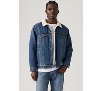 Jeansjacke LEVI'S, Herren, Gr. M, blau (on site sherpa), Jeans, Obermaterial: 100% Baumwolle, relaxed fit normal, Manschette, Jacken Jeansjacke, Warm gefüttert (34073465-M) on site sherpa