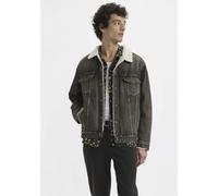 Jeansjacke LEVI'S, Herren, Gr. XL, schwarz (salt lake sherpa), Jeans, Obermaterial: 100% Baumwolle, relaxed fit normal, Manschette, Jacken Jeansjacke, Warm gefüttert (72782048-XL) salt lake sherpa