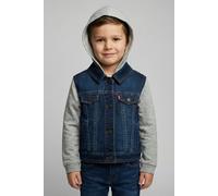 Jeansjacke LEVI'S KIDS "INDIGO JACKET", Jungen, Gr. 24M (92), blau (indigo dusk), Denim/Jeans, Obermaterial: 81% Baumwolle, 18% Polyester, 1% Elasthan, Jacken Jeansjacke, for Baby BOYS (21312153-24M)