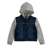 Jeansjacke LEVI'S KIDS "INDIGO JACKET", Mädchen, Gr. 3M (62), blau (indigo dusk), Denim/Jeans, Obermaterial: 81% Baumwolle, 18% Polyester, 1% Elasthan, Jacken Jeansjacke, for Baby BOYS (21312153-3M) i