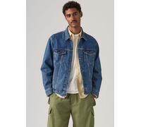 Jeansjacke LEVI'S "NEW RELAXED FIT TRUCK", Herren, Gr. S, blau (million dollar t), Denim/Jeans, Obermaterial: 100% Baumwolle, relaxed fit, 1-Knopf-Manschette, Jacken Jeansjacke (39856423-S) million do