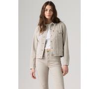 Jeansjacke LEVI'S "ORIGINAL TRUCKER", Damen, Gr. XS (34), beige (pebbled path trucker), Web, Obermaterial: 100% Baumwolle, figurbetont kurz, 1-Knopf-Manschette mit Schlitz, Jacken Jeansjacke, FRESH CO