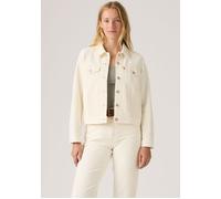 Jeansjacke LEVI'S "ORIGINAL TRUCKER", Damen, Gr. XS (34), beige (snowing in la), Web, Obermaterial: 100% Baumwolle, figurbetont kurz, 1-Knopf-Manschette mit Schlitz, Jacken Jeansjacke, FRESH COLLECTIO