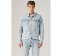 Jeansjacke LEVI'S "VINTAGE FIT TRUCKER JKT", Herren, Gr. M, blau (into the light t), Denim/Jeans, Obermaterial: 100% Baumwolle, unifarben, hüftlang, Rundhals, 1-Knopf-Manschette, Jacken Jeansjacke, mi