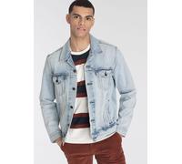 Jeansjacke LEVI'S "VINTAGE FIT TRUCKER JKT", Herren, Gr. S, blau (new light trucker), Denim/Jeans, Obermaterial: 100% Baumwolle, hüftlang, Rundhals, 1-Knopf-Manschette, Jacken Jeansjacke, mit Knopflei