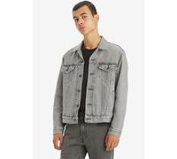 Jeansjacke LEVI'S "VINTAGE FIT TRUCKER JKT", Herren, Gr. S, grau (goosebumps), Denim/Jeans, Obermaterial: 100% Baumwolle, hüftlang, Rundhals, 1-Knopf-Manschette, Jacken Jeansjacke, mit Knopfleiste (10