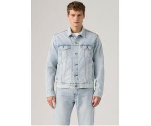 Jeansjacke LEVI'S "VINTAGE FIT TRUCKER JKT", Herren, Gr. XL, into the light t, Denim/Jeans, Obermaterial: 100% Baumwolle, unifarben, hüftlang, Rundhals, 1-Knopf-Manschette, Jacken Jeansjacke, mit Knop