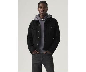 Jeansjacke LEVI'S "VINTAGE FIT TRUCKER JKT", Herren, Gr. XXL, schwarz (berk night t), Denim/Jeans, Obermaterial: 100% Baumwolle, unifarben, hüftlang, Rundhals, 1-Knopf-Manschette, Jacken Jeansjacke, m