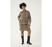 Jeansjacke Loose fit Naturel Leopard Print EU 50 / UK 22