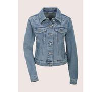 Jeansjacke MADELEINE "Jeansjacke Übergangsjacke mit Nieten", Damen, Gr. 34, bleached, Obermaterial: 100% Baumwolle CO., Modern, normal, Jacken Jeansjacke, mit Nieten besetzt (79911551-34) bleached
