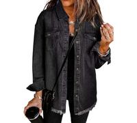 Jeansjacke Mädchen Weiß Leichte Sommerjacke Jacke Damen Pieces Wildleder Für Cord-Jacke Sportliche Damenjacken Frühling Elegant Teddyplüsch Silber Winterjacke XL Blazer Schwarz Blouson Beige