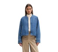 Jeansjacke MARC O'POLO "aus Lyocell-Baumwolle-Mix", Damen, Gr. XL, bright blau, Obermaterial: 76% Lyocell, 24% Baumwolle; Füllung: 100% Polyester; Futter: 65% Polyester, 35% Baumwolle, unifarben, regu